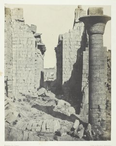 Paleis van Karnak, Hof van de Bubastieten en Hoofdingang van de Hypostyle Zaal, Thebe, 1849-51