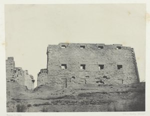 Paleis van Karnak, Grote Pylonen van Zuidwest; Thebe door Maxime Du Camp