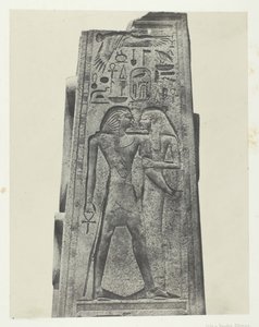 Palais de Karnak, Pilaar Voor het Granieten Heiligdom, Thebe, 1849-51, gedrukt 1852