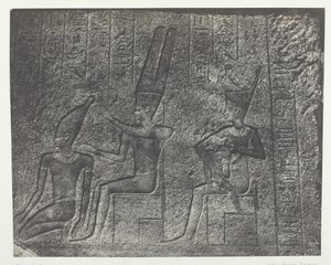 Paleis van Karnak, Externe sculpturen van het granieten heiligdom, Thebe, 1849-51, gedrukt 1852