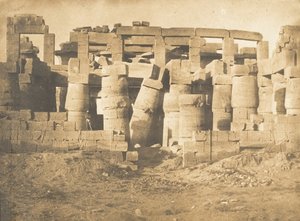 Noordelijke Poort van de Hypostyle Zaal van het Paleis van Karnak, 1849-50 door Maxime Du Camp
