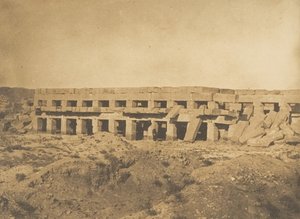 Promenade van Thoetmosis III - Laatste galerijen van het Paleis van Karnak Thebe, 1849-50 door Maxime Du Camp
