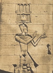 Ptolemaeus-Caesarion - Bas-reliëf van de Tempel van Kalabcheh Talmis door Maxime Du Camp