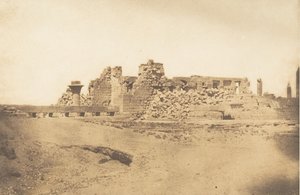 Ruines de la Salle Hypostyle du Palais de Karnac - Vue prise du Sud-Ouest, 1849-50
