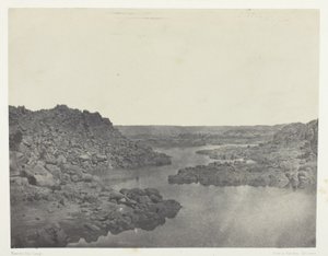 Sortie de la Première Cataracte, Haute-Egypte door Maxime Du Camp