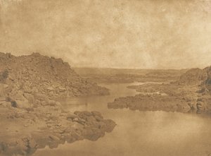 Sortie de la première Cataracte côté S.E., 1849-50 door Maxime Du Camp