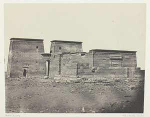 Tempel De Dakkeh (Ancient Pselcis); Nubië, plaat 94 uit het album "Egypte, Nubie, Palestina et Syrie" (1852)