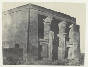 Tempel De Dakkeh, Naos; Nubië, plaat 95 uit het album "Egypte, Nubie, Palestina et Syrie" (1852) door Maxime Du Camp