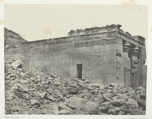 Tempel van Dandour, gewijd aan de triade Osiris-Isis-Horus, Nubië, 1849-51 door Maxime Du Camp