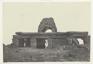 Tempel van Amada; Nubië, plaat 99 uit het album "Egypte, Nubië, Palestina en Syrië" (1852) door Maxime Du Camp