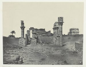 Tempel van Hermontis, Opper-Egypte door Maxime Du Camp