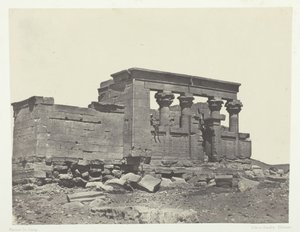 Tempel van Dendur, Nubië, 1849-1851, gedrukt 1852 door Maxime Du Camp