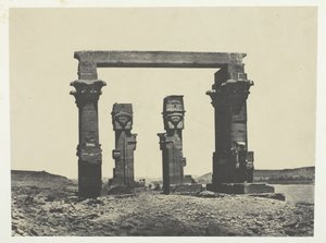 Tempel van Kardassy, Nubië, 184951, gedrukt 1852 door Maxime Du Camp