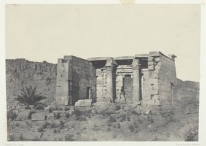 Tempel van Tafeh Ancienne Taphis, Nubië, 1849-1851, gedrukt 1852 door Maxime Du Camp