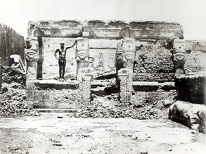Tempel van Hathor in Dendarah, 28 mei 1850