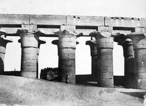 Tempelruïnes, Egypte, 1852 door Maxime Du Camp