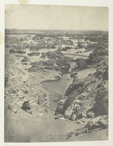 Vue Cavalière De La Seconde Cataracte; Nubie, plaat 111 uit het album "Egypte, Nubie, Palestine et Syrie" (1852)