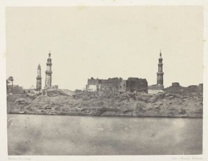 Vue Générale, Girgeh, Boven-Egypte door Maxime Du Camp