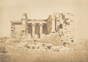Vue du Temple de Maharakka Hiéra-Sycaminos, 5 april 1850 door Maxime Du Camp