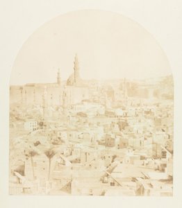 Vue générale du Kaire, prise de la Mosquée Tegloun, december 1849-januari 1850 door Maxime Du Camp