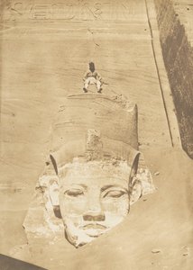 Westelijkste kolossus van de Tempel van Re, Abu Simbel, 1850