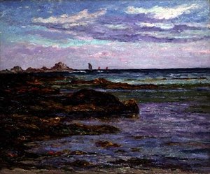 Kust van Bretagne, c.1910 door Maxime Emile Louis Maufra