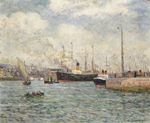 De haven van Le Havre, 1905