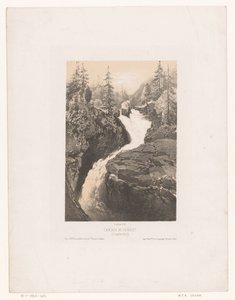 Zicht op het wateral van Cerisey bij Cauterets door Maxime François Antoine Lalanne