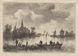 Oevers van de Maas door Maxime Lalanne