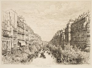 Boulevard Montmartre, Parijs door Maxime Lalanne