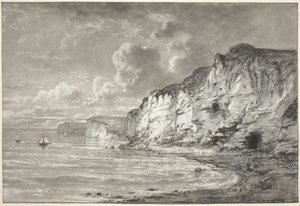Kliffen langs de Normandische Kust door Maxime Lalanne