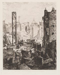 Sloop voor de Opening van Boulevard St. Germain, 1862 door Maxime Lalanne