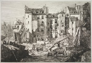 Sloop voor de Opening van de Rue des Écoles door Maxime Lalanne