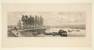 De Seine bij Argenteuil door Maxime Lalanne