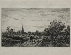 Landschap, Avond (Terug naar Huis) door Maxime Lalanne