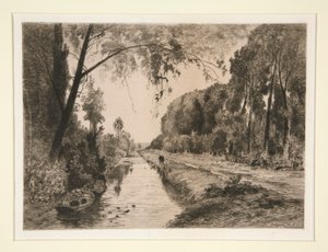 Het kanaal bij Pont-Sainte-Maxence door Maxime Lalanne