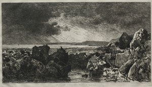 Les roches noires près Trouville door Maxime Lalanne