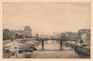 Parijs, uitzicht vanaf de Concorde-brug, 1866