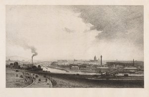 Parijs in 1867, Uitzicht vanaf de Trocadero