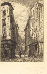 Rue des Marmousets (Quartier de la cité, oud Parijs) door Maxime Lalanne
