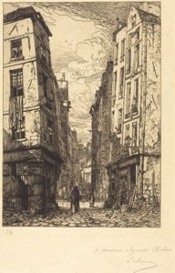 Rue des Marmousets (Quartier de la Cité, oud Parijs) door Maxime Lalanne