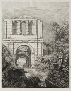 Ruïnes van het Palais Lallien door Maxime Lalanne