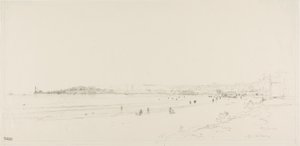 Het strand van Royan door Maxime Lalanne