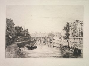 Uitzicht vanaf de St. Michel Brug door Maxime Lalanne