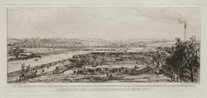 Uitzicht vanaf het Viaduct bij de Pont-du-Jour, Panorama van de Seine