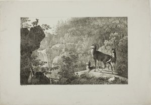 Het Hert en de Gems door Maximilian Josef Wagenbauer