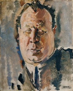 De acteur Emil Jannings door Maximilian Oppenheimer