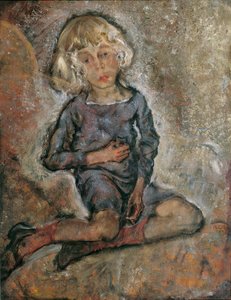 Portret van een jongen door Manfred Osthaus door Maximilian Oppenheimer