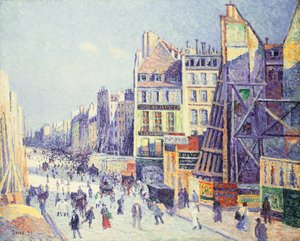 La Rue Reaumur, 1897 door Maximilien Luce