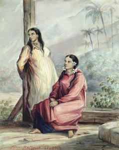 Twee Tahitiaanse vrouwen